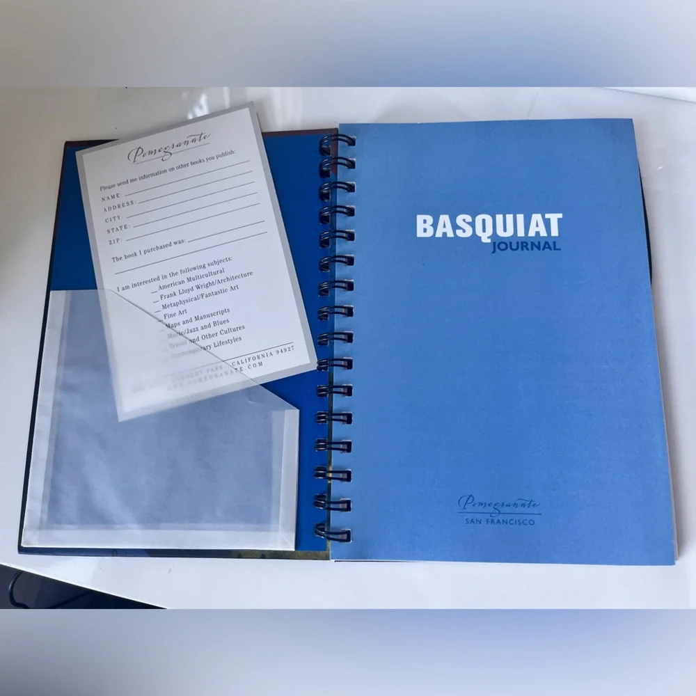 NEW! JEAN-MICHEL BASQUIAT SPIRAL BOUND LINED BLANK JOURNAL NWT